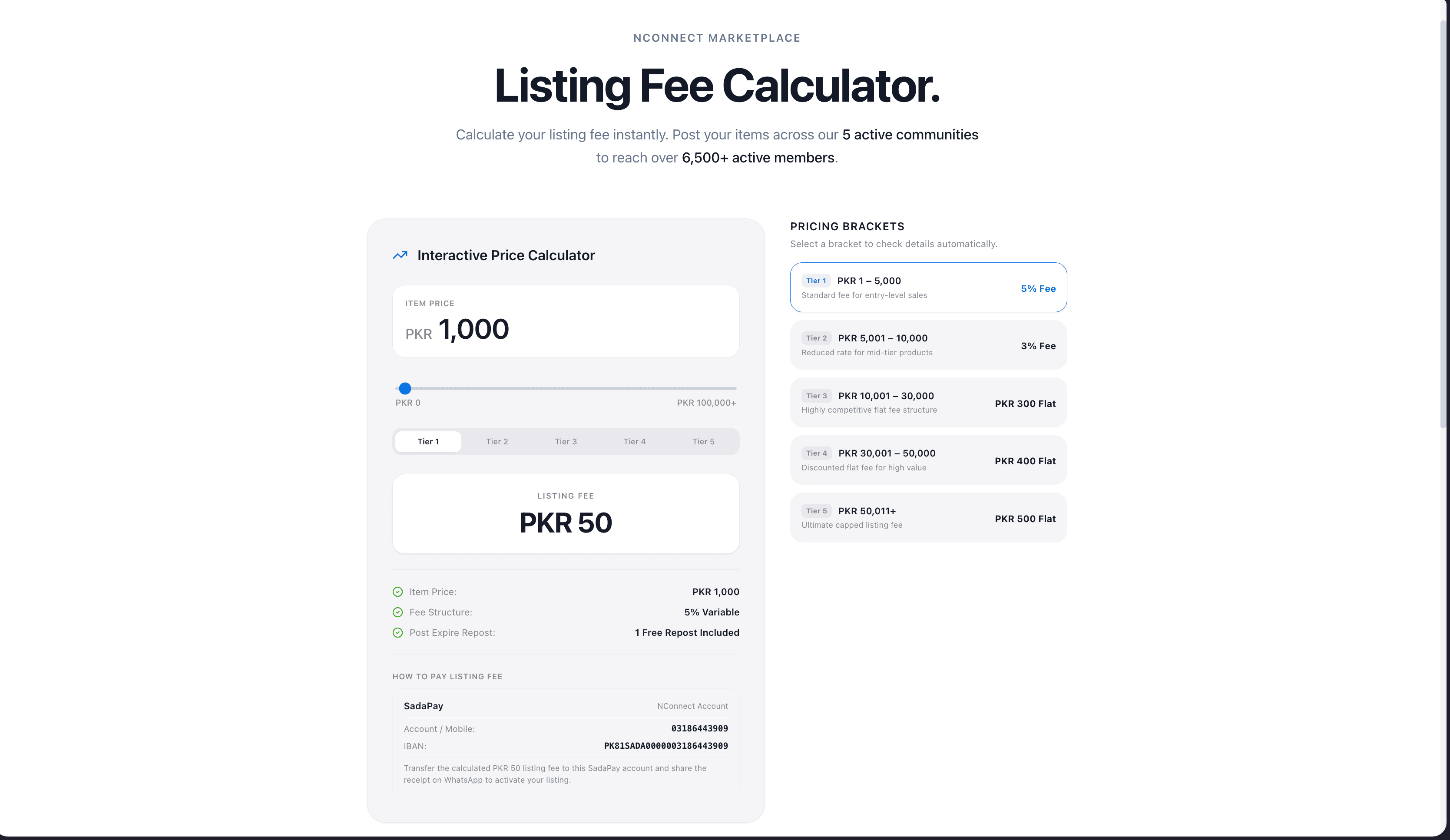 NConnect Listing